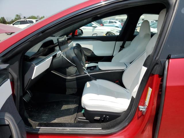 5YJSA1E60NF474032 - 2022 TESLA MODEL S Կարմիր լուսանկար 7