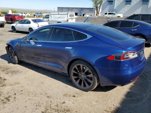 5YJSA1E40KF332077 - 2019 TESLA MODEL S BLUE photo 2