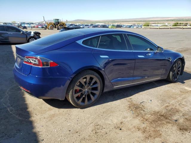 5YJSA1E40KF332077 - 2019 TESLA MODEL S BLUE photo 3