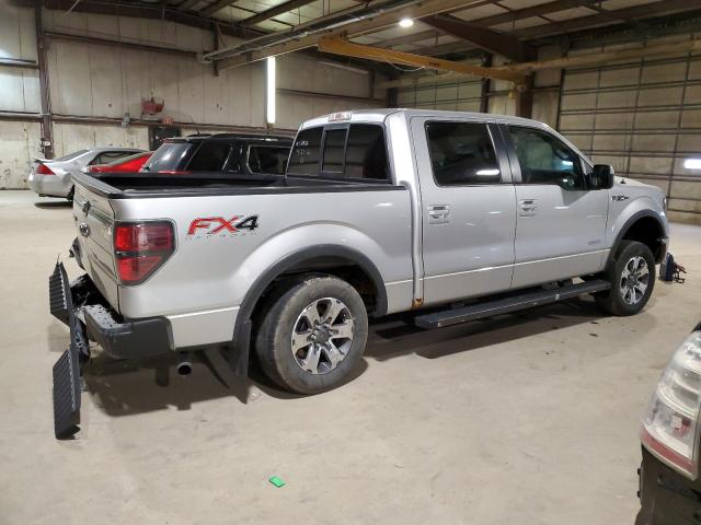 1FTFW1ET4DFB67563 - 2013 FORD F150 SUPERCREW SILVER photo 3