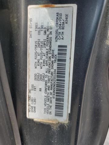 4TASN92N0XZ551344 - 1999 TOYOTA TACOMA XTRACAB PRERUNNER 黑色 照片 12