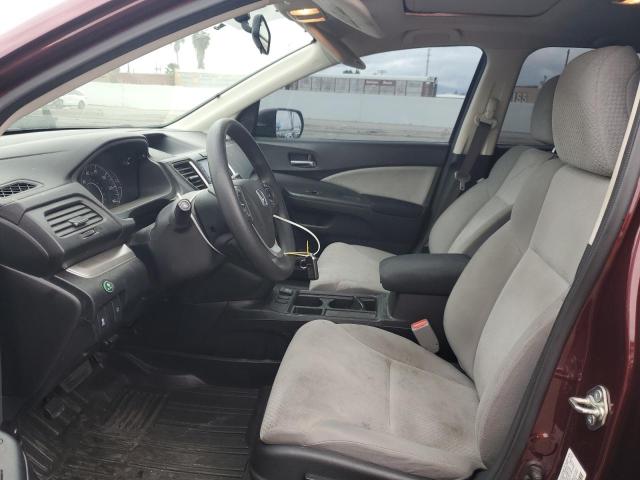 2HKRM3H51GH561348 - 2016 HONDA CR-V EX BURGUNDY photo 7