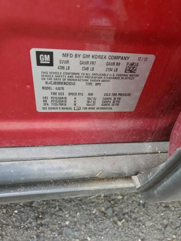 KL4CJBSB9EB620243 - 2014 BUICK ENCORE CONVENIENCE 红色 照片 13