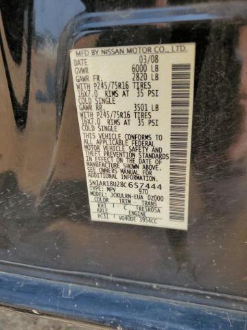 5N1AR18U28C657444 - 2008 NISSAN PATHFINDER S BLACK photo 13