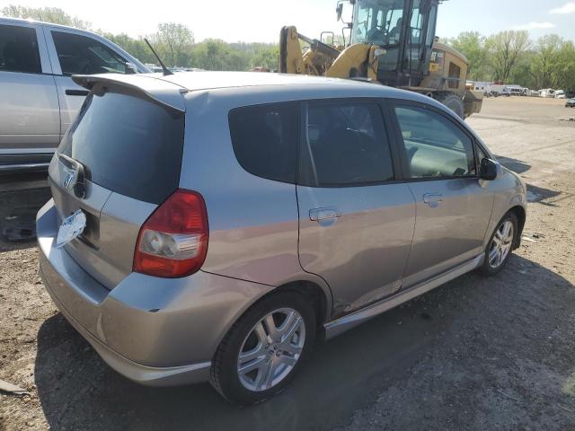 JHMGD38618S044519 - 2008 HONDA FIT SPORT SILVER photo 3