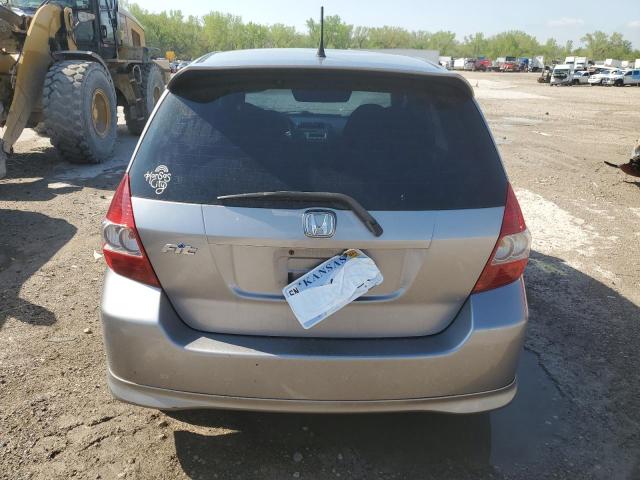JHMGD38618S044519 - 2008 HONDA FIT SPORT SILVER photo 6