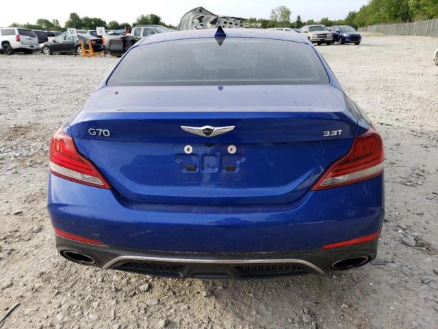 KMTG74LE5KU017673 - 2019 GENESIS G70 ELITE BLUE photo 6