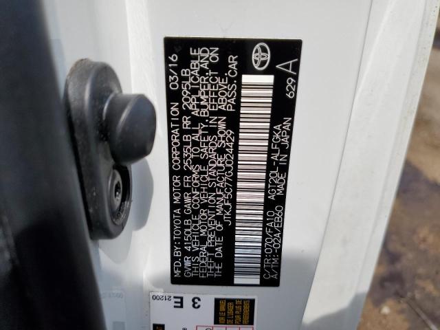 JTKJF5C77GJ024429 - 2016 TOYOTA SCION TC 白色 照片 13