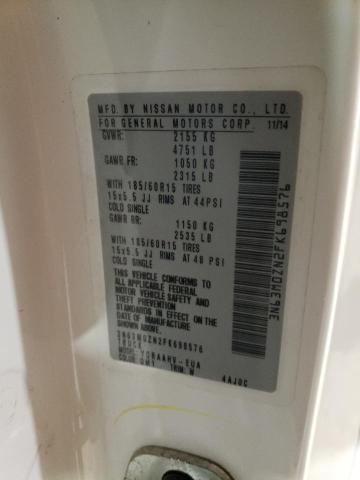 3N63M0ZN2FK698576 - 2015 CHEVROLET CITY EXPRE LT 白色 照片 12