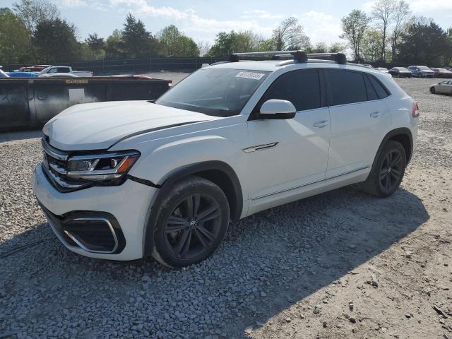 1V2RE2CAXMC213615 - 2021 VOLKSWAGEN ATLAS CROS SE WHITE photo 1