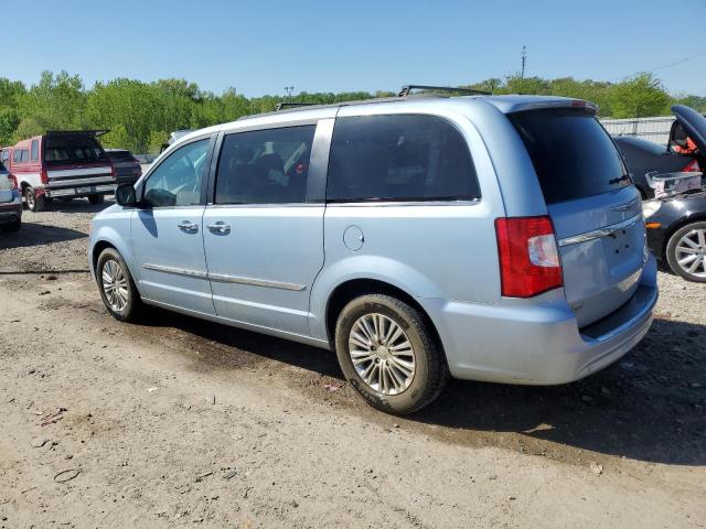 2C4RC1CG1DR614578 - 2013 CHRYSLER TOWN & COU TOURING L BLUE photo 2