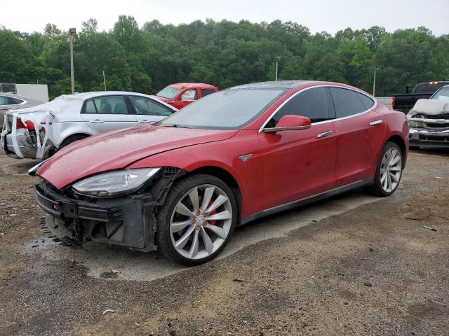 5YJSA1E47GF129453 - 2016 TESLA MODEL S წითელი ფოტო 1