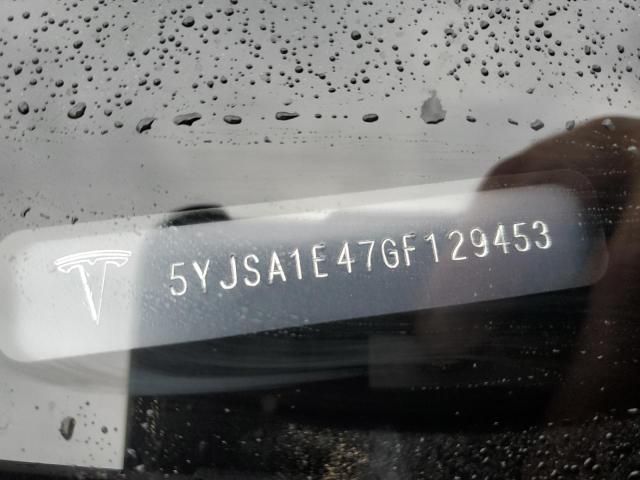 5YJSA1E47GF129453 - 2016 TESLA MODEL S წითელი ფოტო 12