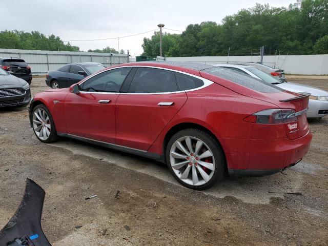 5YJSA1E47GF129453 - 2016 TESLA MODEL S წითელი ფოტო 2