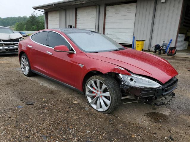 5YJSA1E47GF129453 - 2016 TESLA MODEL S წითელი ფოტო 4