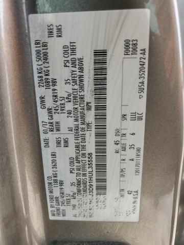 5LMCJ3D91HUL35558 - 2017 LINCOLN MKC RESERVE Gri fotoğraf 13