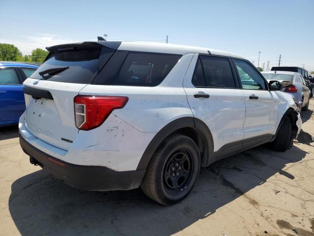 1FM5K8AB7LGB66179 - 2020 FORD EXPLORER POLICE INTERCEPTOR WHITE photo 3