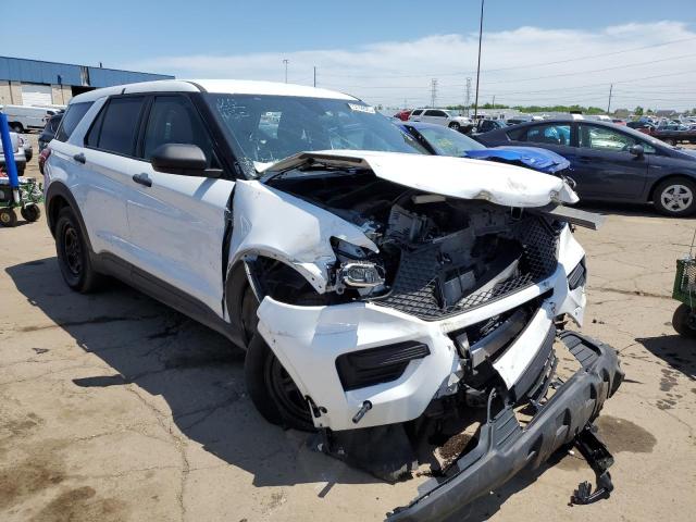 1FM5K8AB7LGB66179 - 2020 FORD EXPLORER POLICE INTERCEPTOR WHITE photo 4