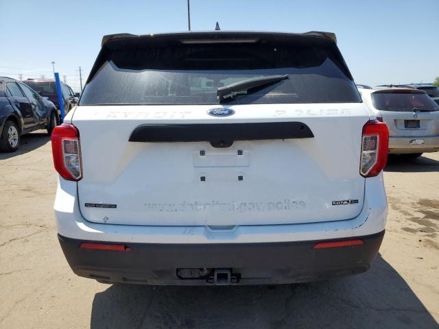 1FM5K8AB7LGB66179 - 2020 FORD EXPLORER POLICE INTERCEPTOR WHITE photo 6