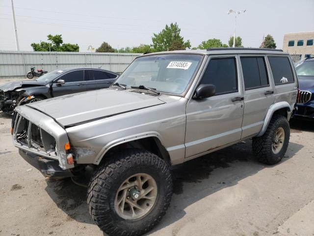 1J4FF28S7YL122451 - 2000 JEEP CHEROKEE SE BEIGE photo 1