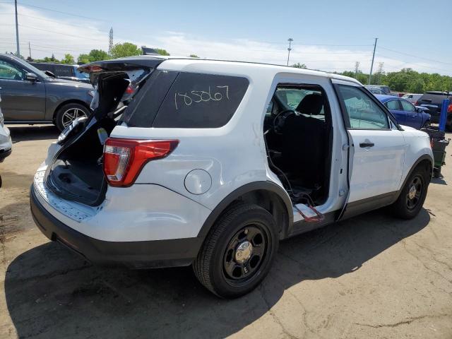 1FM5K8AR1JGC74629 - 2018 FORD EXPLORER POLICE INTERCEPTOR WHITE photo 3