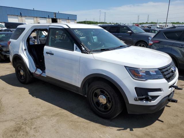 1FM5K8AR1JGC74629 - 2018 FORD EXPLORER POLICE INTERCEPTOR WHITE photo 4