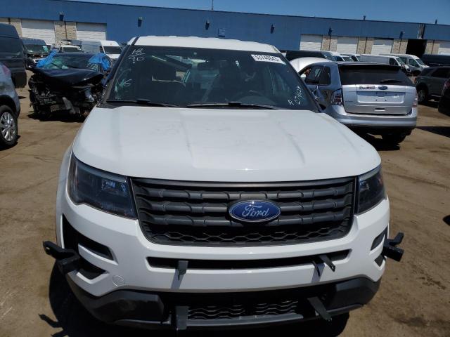 1FM5K8AR1JGC74629 - 2018 FORD EXPLORER POLICE INTERCEPTOR WHITE photo 5