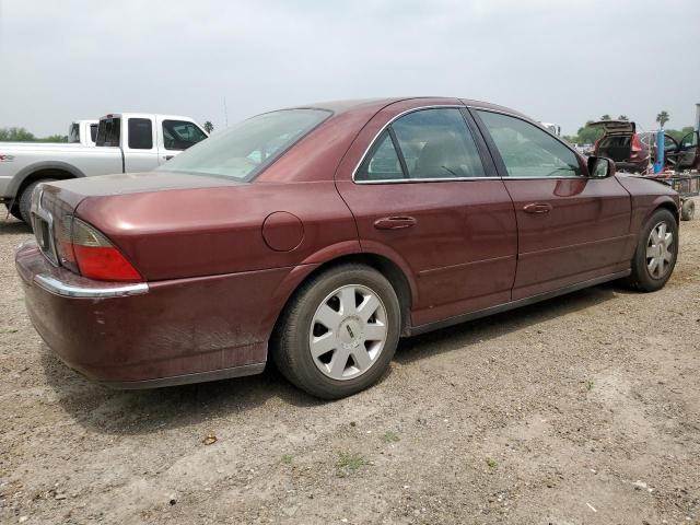 1LNHM86S03Y698657 - 2003 LINCOLN LS MAROON photo 3