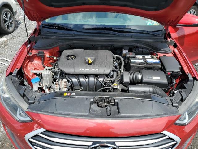 KMHD84LF9HU262827 - 2017 HYUNDAI ELANTRA SE RED photo 11