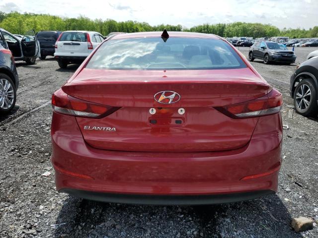 KMHD84LF9HU262827 - 2017 HYUNDAI ELANTRA SE RED photo 6