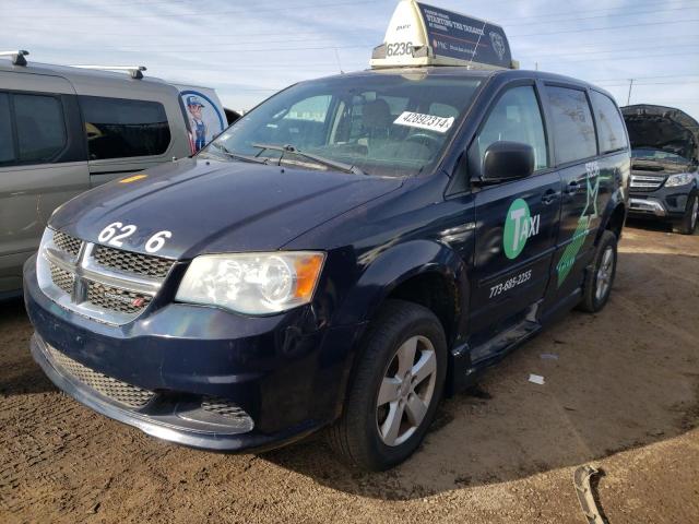 2C4RDGBG3DR599647 - 2013 DODGE GRAND CARA SE BLUE photo 1