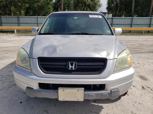 2HKYF18554H557308 - 2004 HONDA PILOT EXL SILVER photo 5