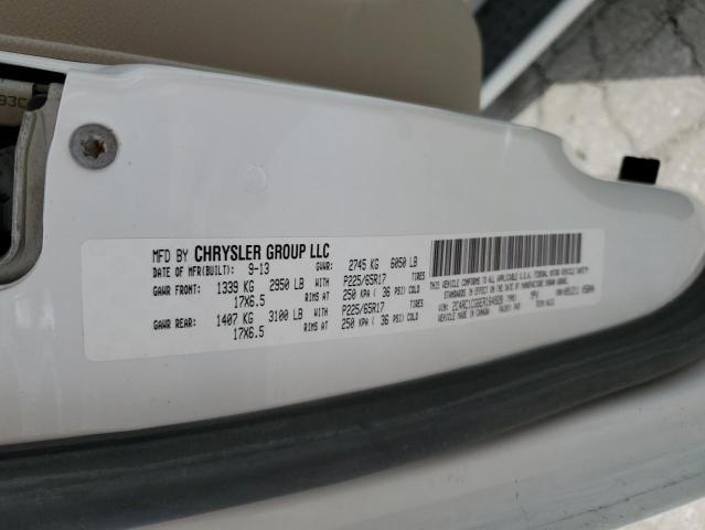 2C4RC1CG6ER164928 - 2014 CHRYSLER TOWN & COU TOURING L WHITE photo 13