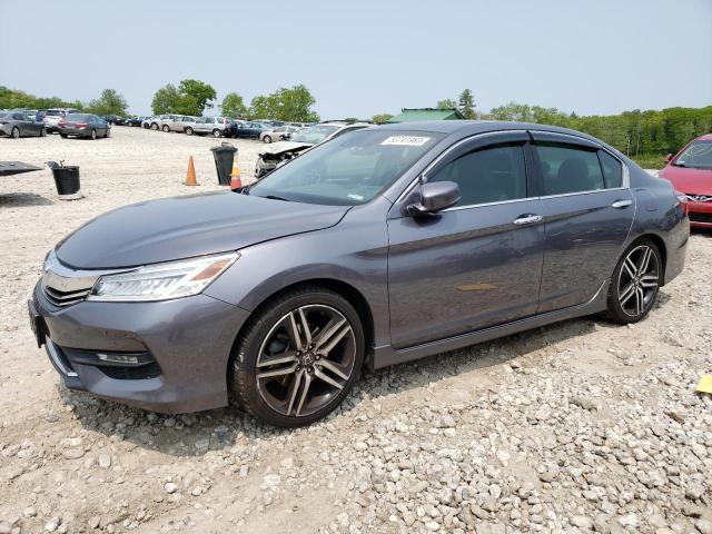 1HGCR3F94GA015021 - 2016 HONDA ACCORD TOURING GRAY photo 1