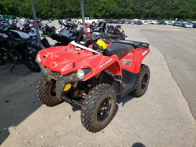 3JBLGAR46NJ002302 - 2022 CAN-AM OUTLANDER 450 RED photo 2