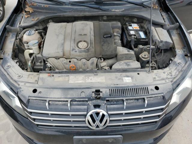 1VWCH7A30CC065180 - 2012 VOLKSWAGEN PASSAT SEL BLACK photo 11