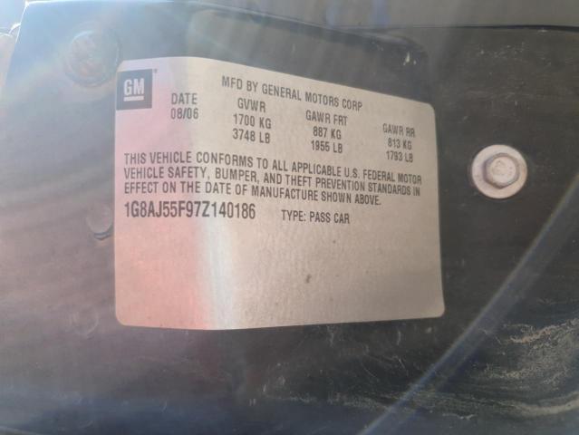 1G8AJ55F97Z140186 - 2007 SATURN ION LEVEL 2 WHITE photo 12