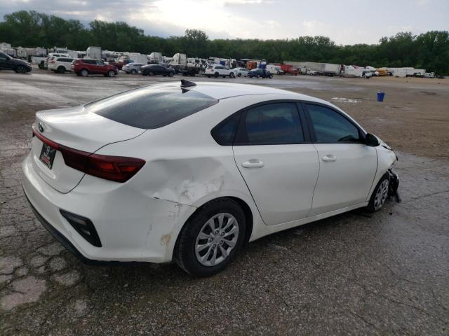 3KPF24AD5KE133036 - 2019 KIA FORTE FE WHITE photo 3