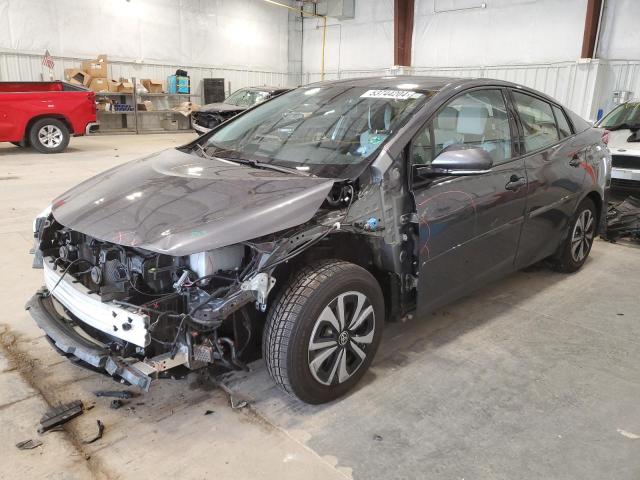 JTDKARFP5J3074898 - 2018 TOYOTA PRIUS PRIM ნაცრისფერი ფოტო 1