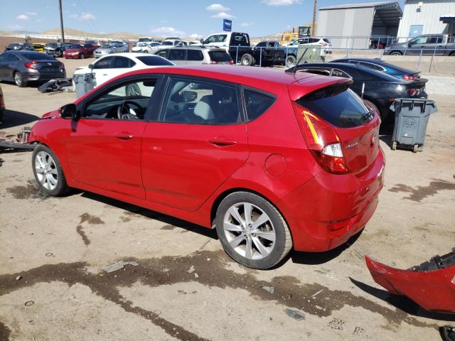 KMHCU5AE6DU078091 - 2013 HYUNDAI ACCENT GLS RED photo 2