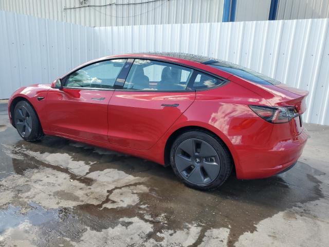 5YJ3E1EA4PF434360 - 2023 TESLA MODEL 3 RED photo 2