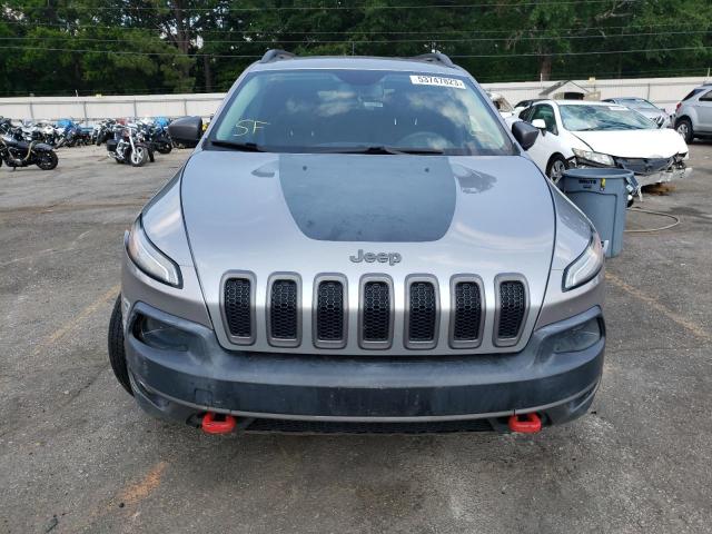 1C4PJMBB9EW255770 - 2014 JEEP CHEROKEE TRAILHAWK GRAY photo 5