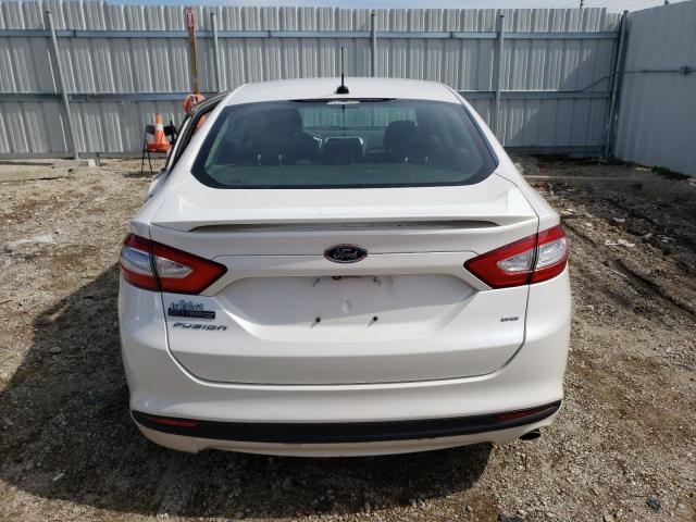 3FA6P0H74ER362188 - 2014 FORD FUSION SE WHITE photo 6