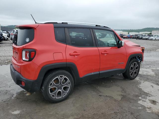 ZACCJADT4GPC71233 - 2016 JEEP RENEGADE LIMITED RED photo 3