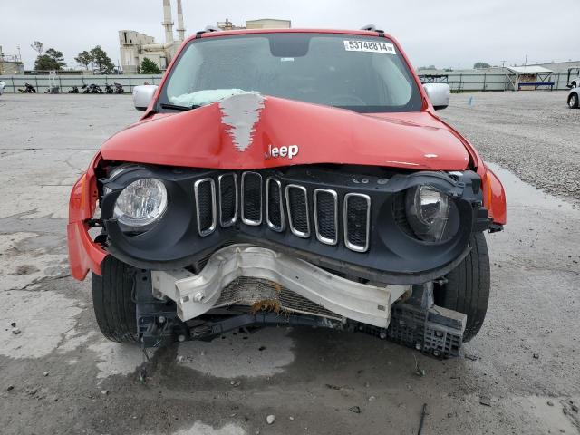 ZACCJADT4GPC71233 - 2016 JEEP RENEGADE LIMITED RED photo 5