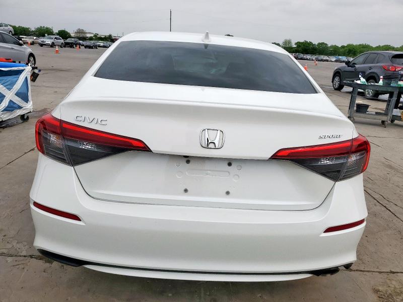 2HGFE2F58PH559703 - 2023 HONDA CIVIC SPORT WHITE photo 6