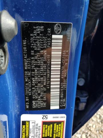 4T1G11AK8PU146419 - 2023 TOYOTA CAMRY SE NIGHT SHADE BLUE photo 13