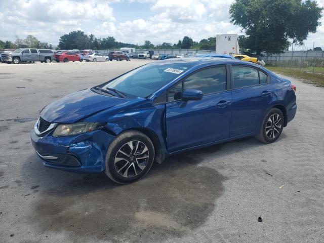 19XFB2F86FE020430 - 2015 HONDA CIVIC EX BLUE photo 1