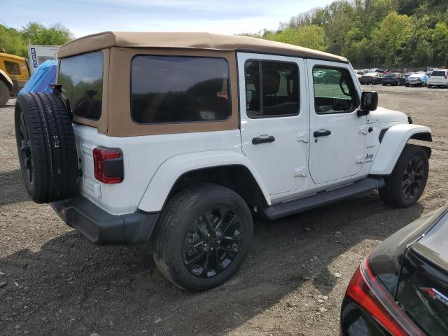 1C4JJXP62MW767243 - 2021 JEEP WRANGLER U SAHARA 4XE WHITE photo 3