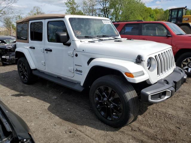 1C4JJXP62MW767243 - 2021 JEEP WRANGLER U SAHARA 4XE WHITE photo 4
